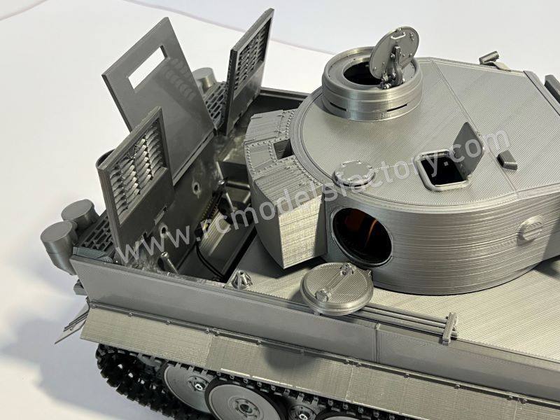 RC tank Tiger H1 3D printed scale 1/16 .STL