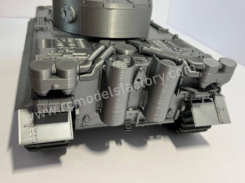 RC tank Tiger H1 3D printed scale 1/16 .STL