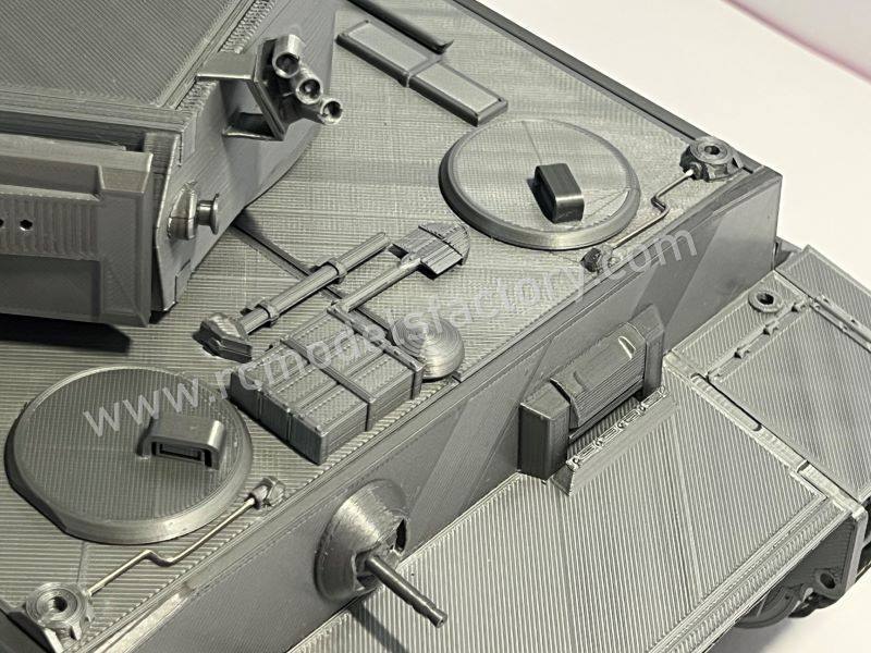 RC tank Tiger H1 3D printed scale 1/16 .STL