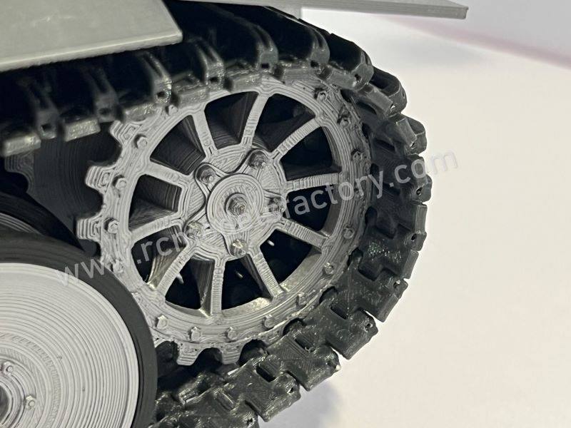 RC tank Tiger H1 3D printed scale 1/16 .STL